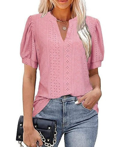 Lena | Elegante Damesblouse met Pofmouwen