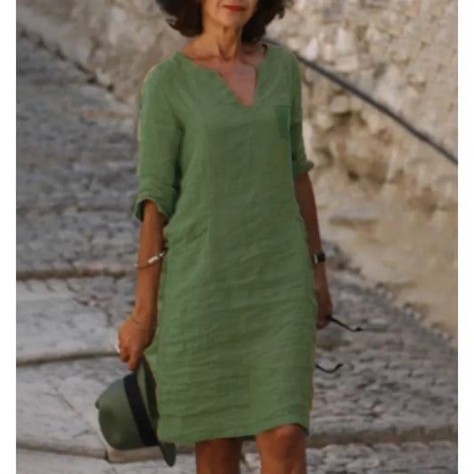 Damesjurk met V-hals