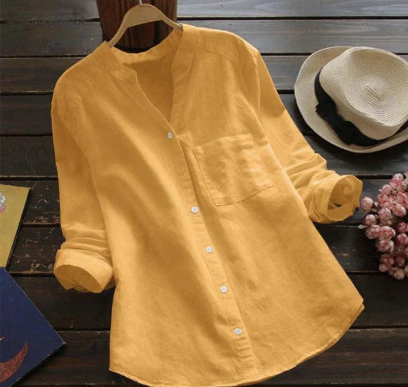Kaarie | Klassieke Elegante Blouse voor de Lente