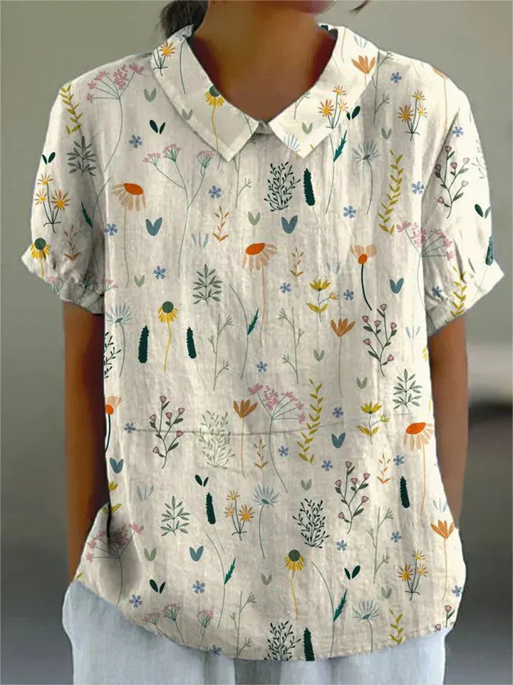 Raelyn Wildflower blouse - De essentie van zomer in pasteltinten
