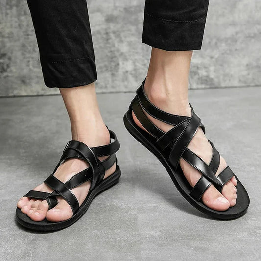Amir stijlvolle leren sandalen