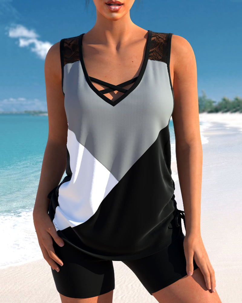 3-kleurige tankini