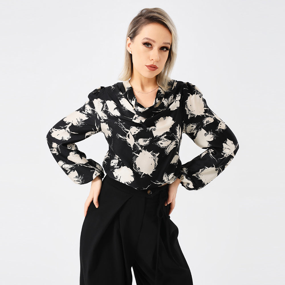 Zuly Blouse élégante imprimée par des dames