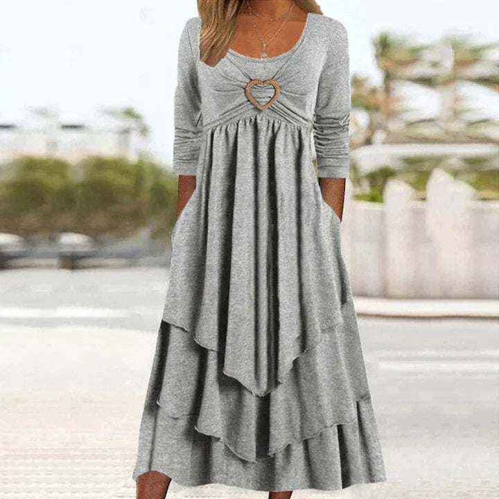 Fleur Elegante avondjurk met eenvoudige stijl