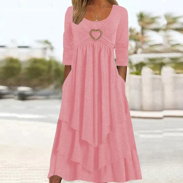 Fleur Elegante avondjurk met eenvoudige stijl