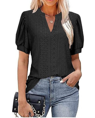 Lena | Elegante Damesblouse met Pofmouwen