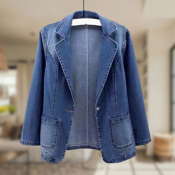 Denim blazer voor dames
