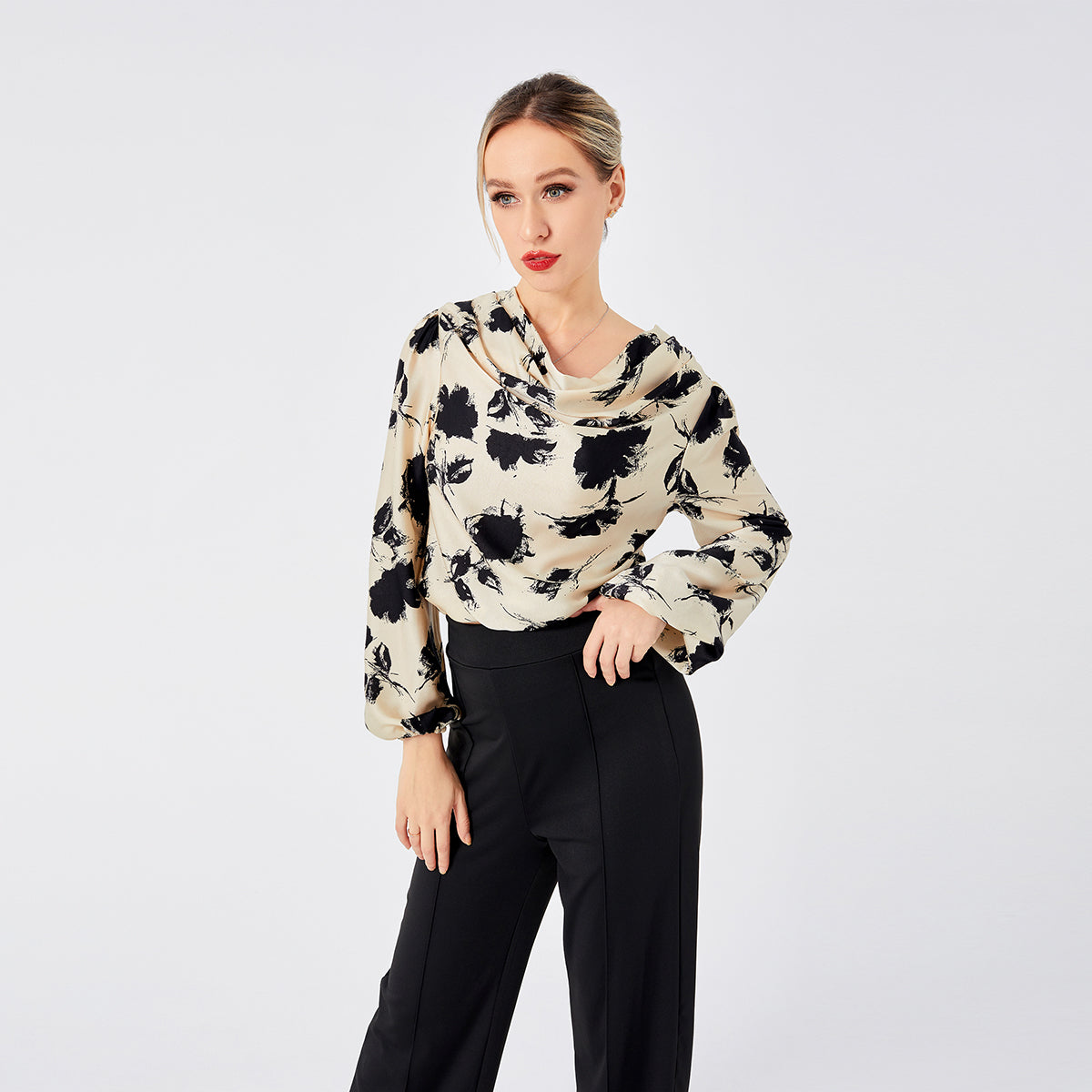 Zuly Blouse élégante imprimée par des dames