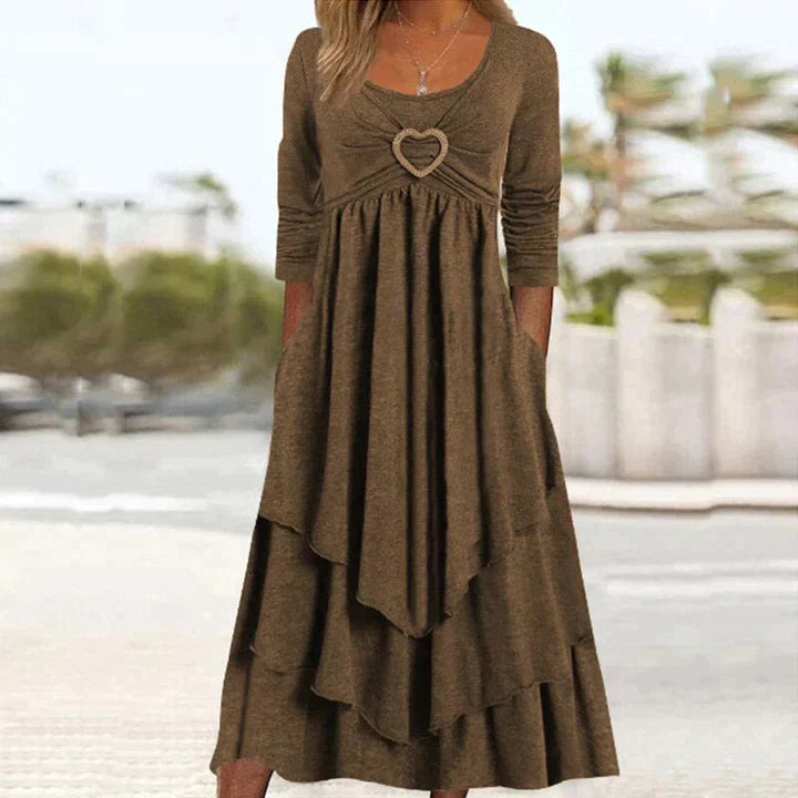 Fleur Elegante avondjurk met eenvoudige stijl