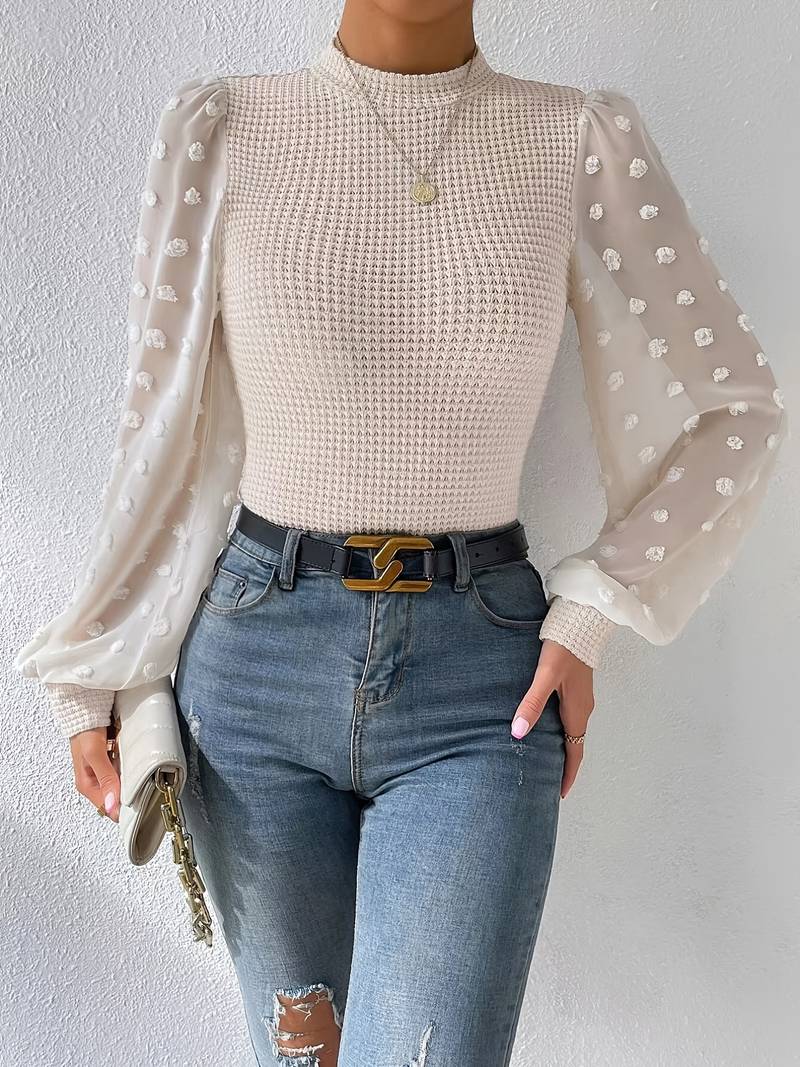 Mila gehaakte blouse voor dames - Elegant en verfijnd