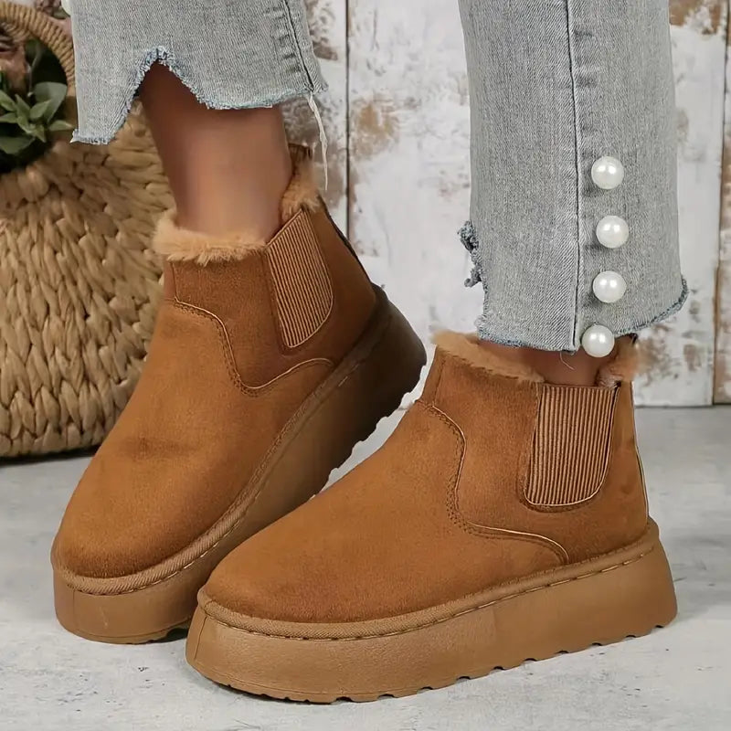 Casual SlipOn Laarzen | Beige Gemakkelijk en Comfortabel Ideaal voor Dagelijks Gebruik