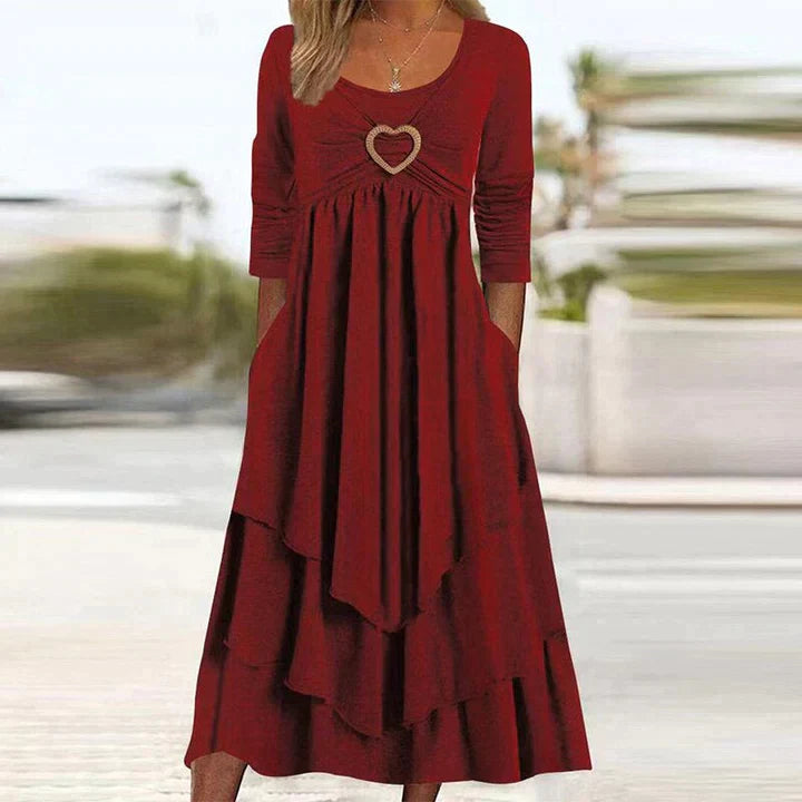 Fleur Elegante avondjurk met eenvoudige stijl