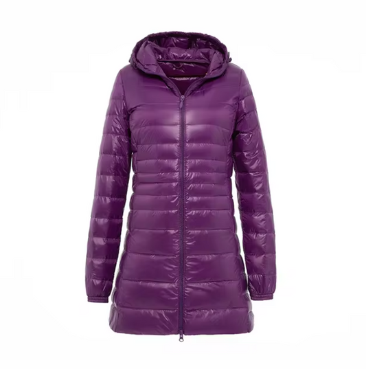 Gewatteerde oversized lange jas