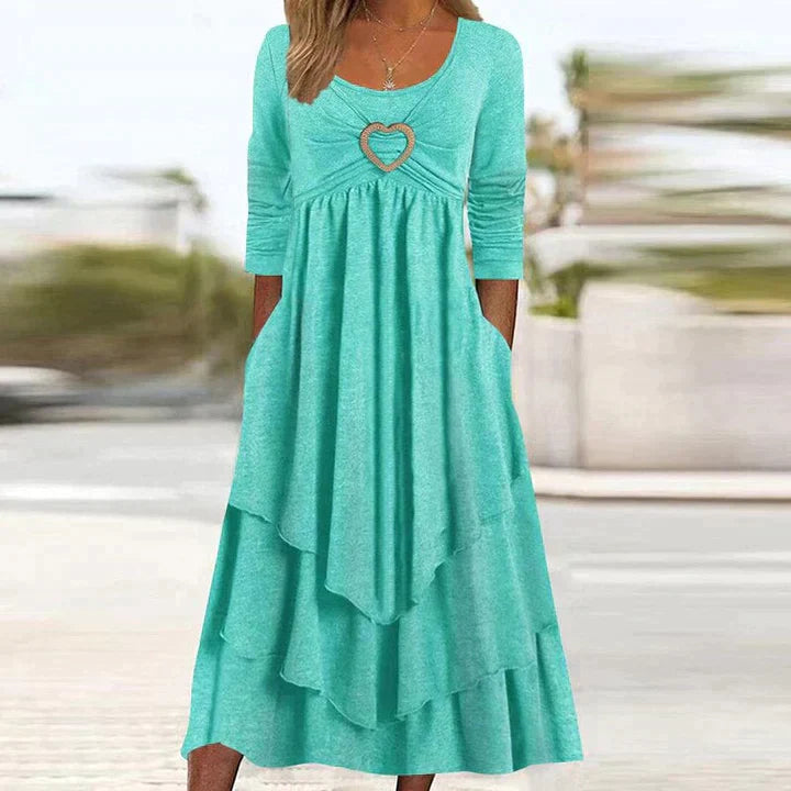 Fleur Elegante avondjurk met eenvoudige stijl