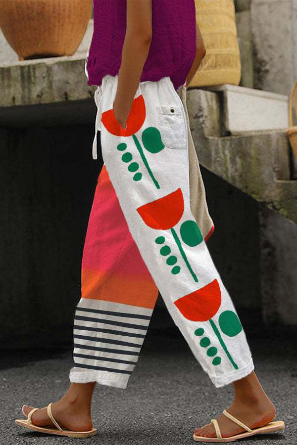 Aansluitende en luchtige broek