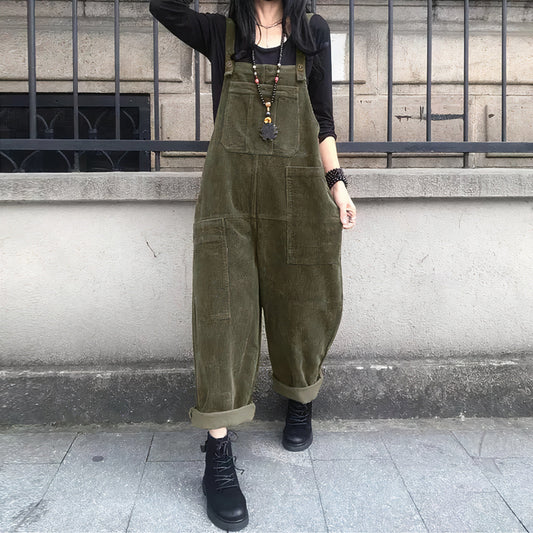 Vintage ribfluwelen jumpsuit Elli