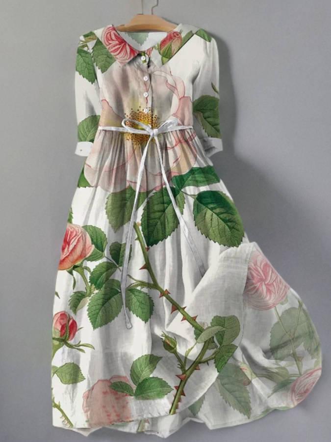 Abby Vintage gebloemde kanten jurk