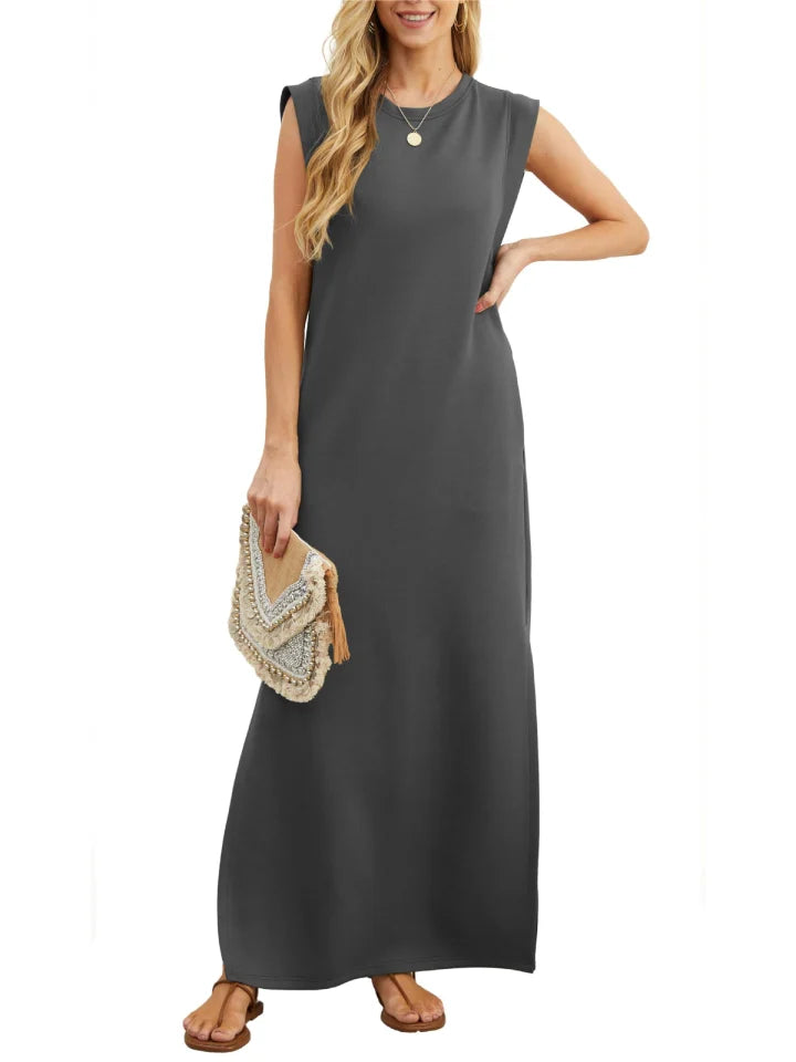 Aldina Kreukvrije split casual jurk