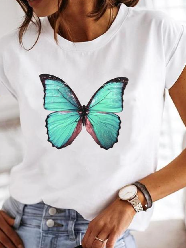 Osalinda - Stijlvol T-shirt met extravagante zomermotieven