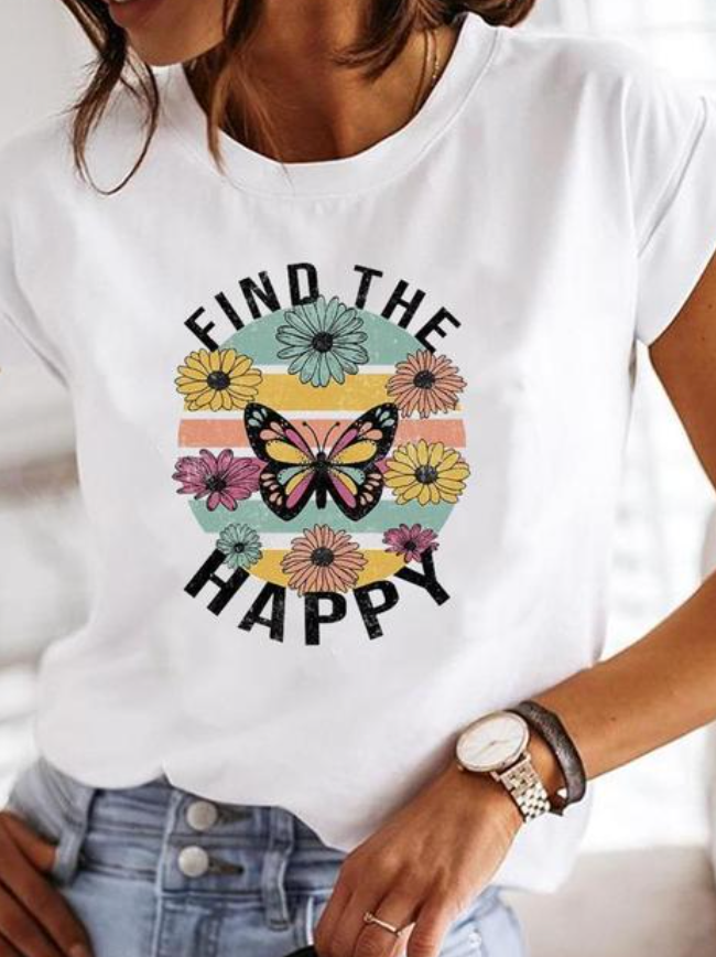 Osalinda - Stijlvol T-shirt met extravagante zomermotieven