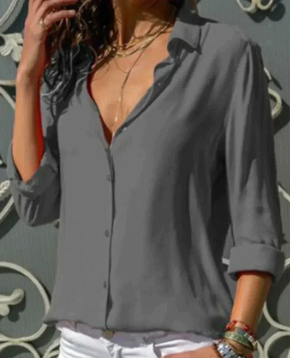 Monika - Feestelijke blouse voor dames - Licht en elegant voor de lente