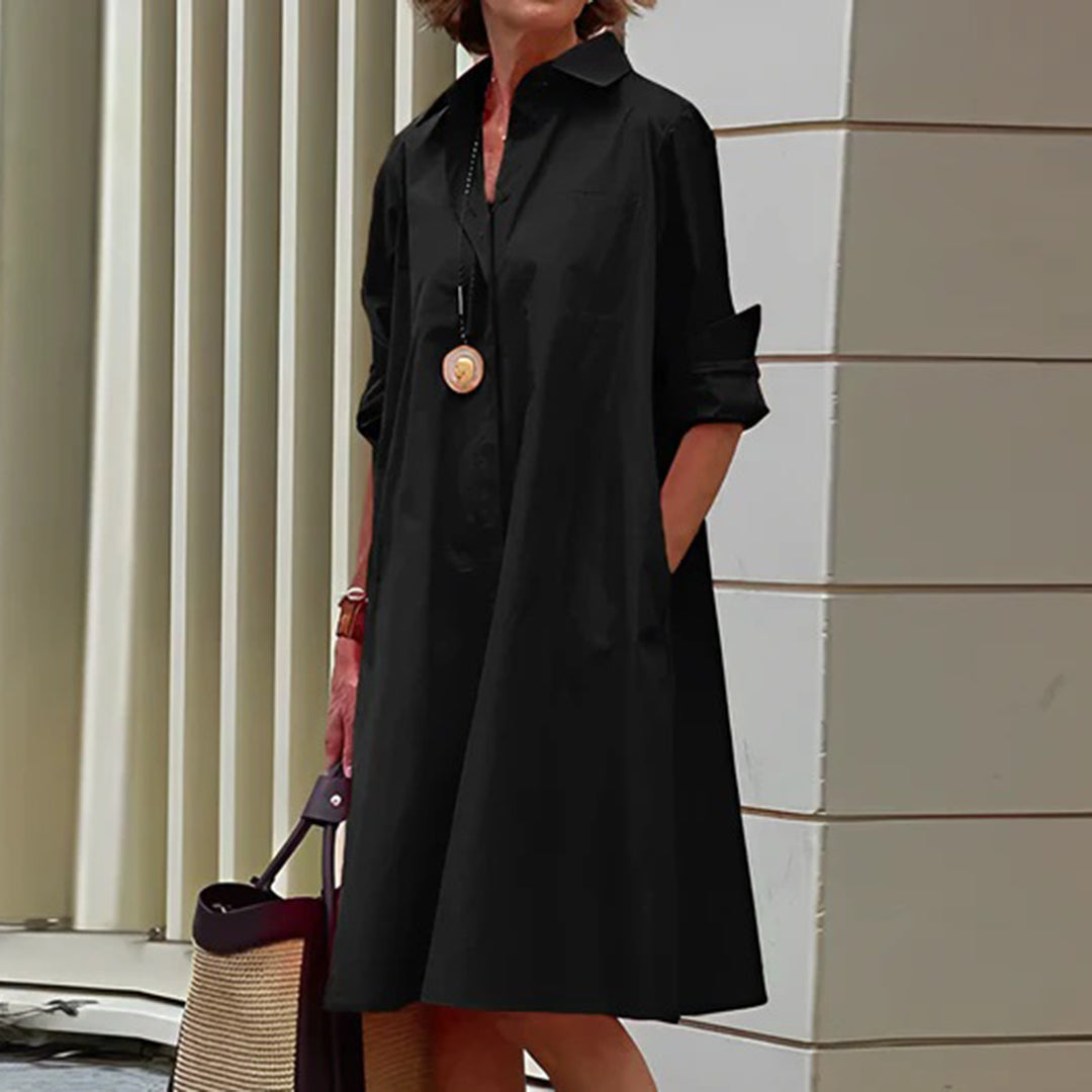 Charlotte Jurk met elegante lange mouwen.