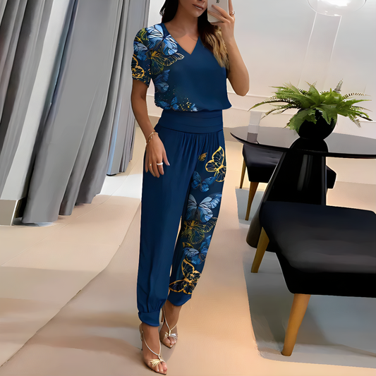 SOFIA Trendy set met blouse en broek