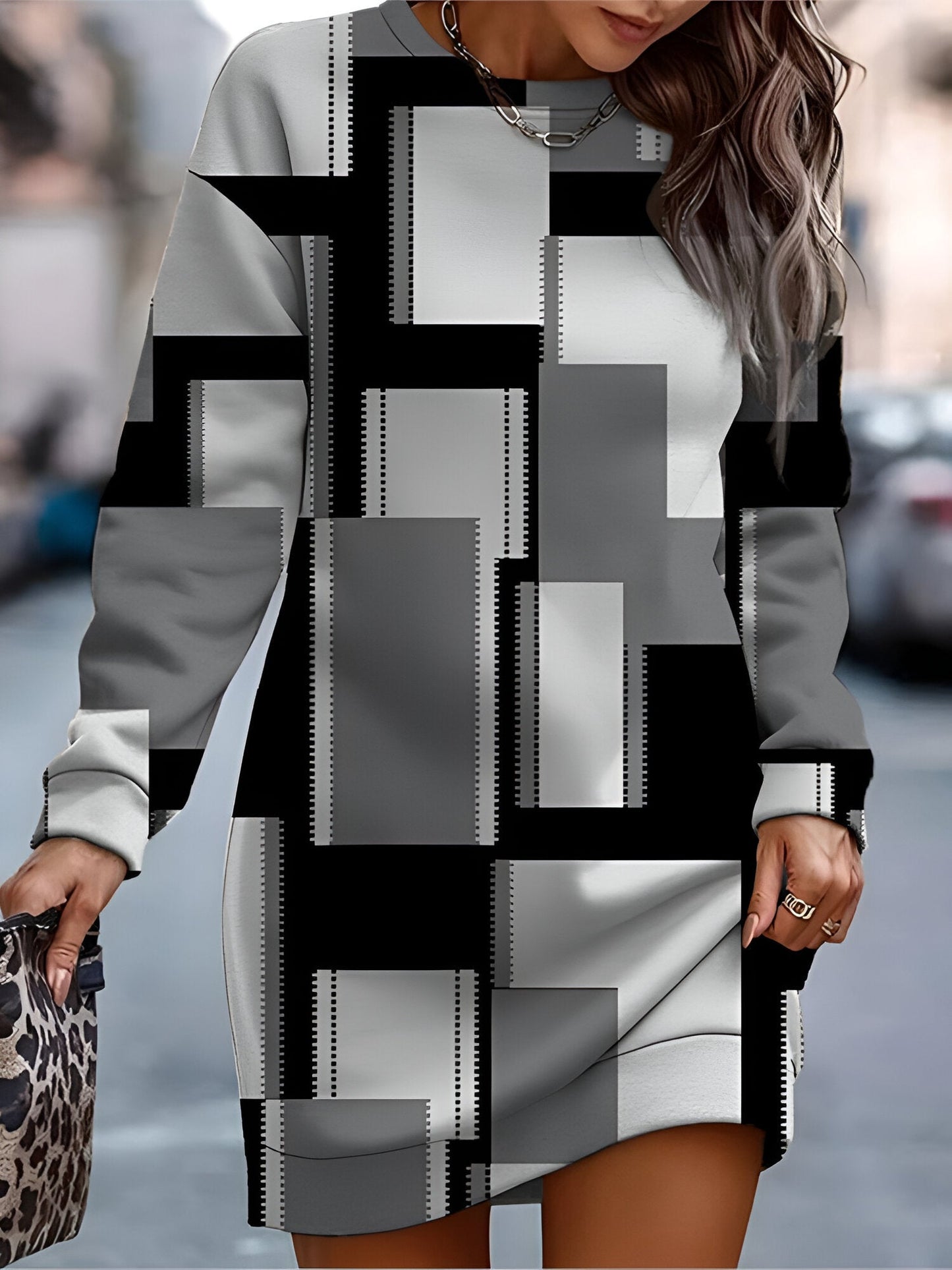 Romy | Comfortabele & stijlvolle oversized sweatjurk