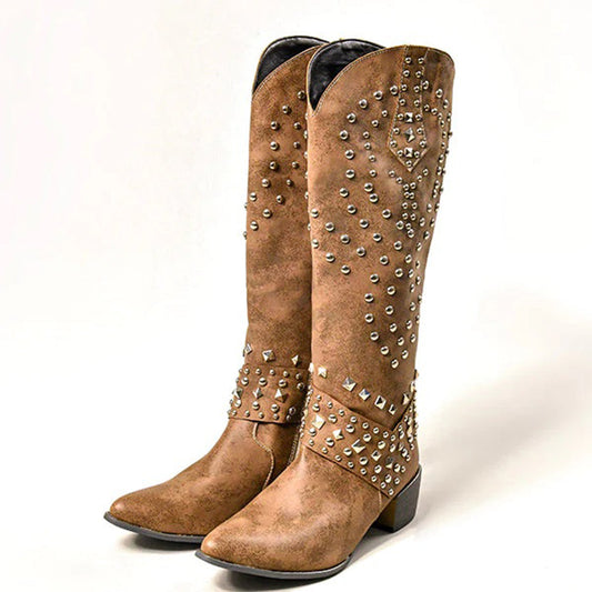 Lifaa Gezellige Cowboylaarzen voor Vrouwen