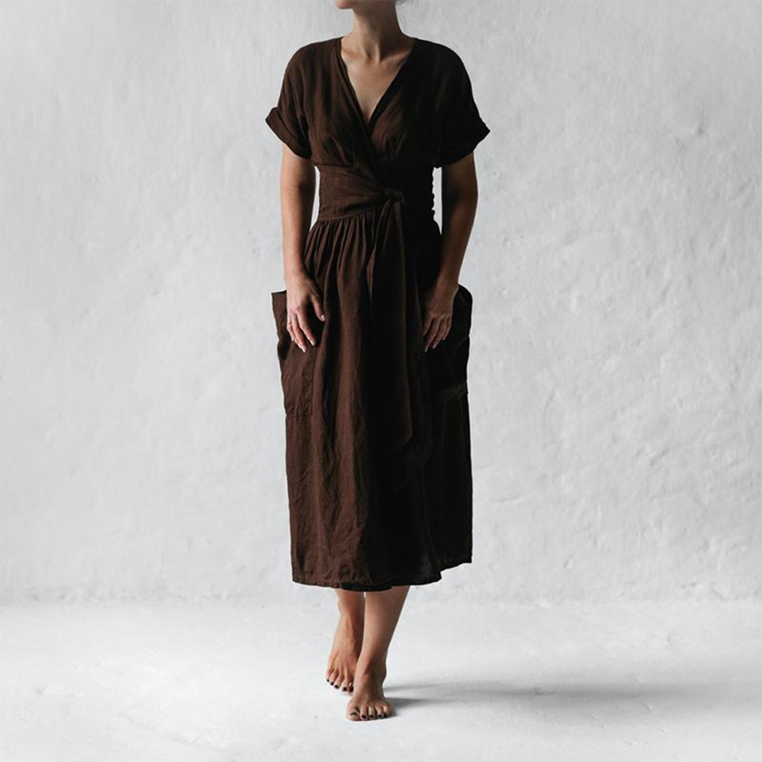 Avah Elegante Vhals jurk
