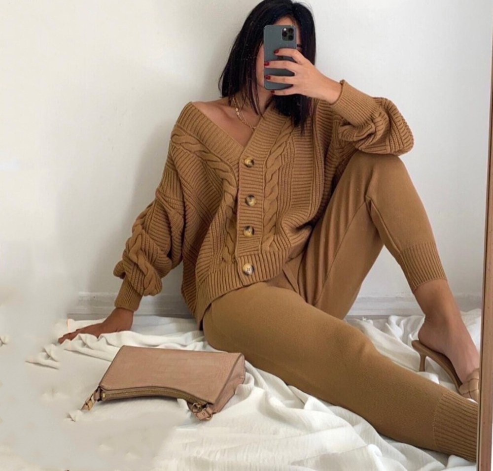 Winnie Winterset | Heerlijke 2delige set met gebreid vest & comfy broek