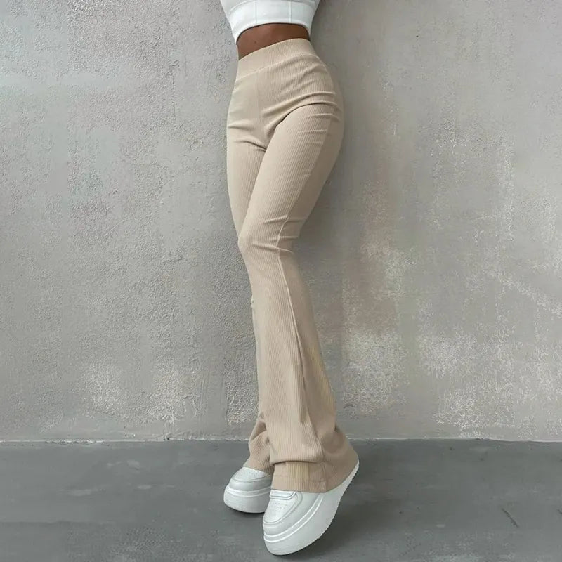 Lucee - Elegante Flanellen Broek voor Vrouwen