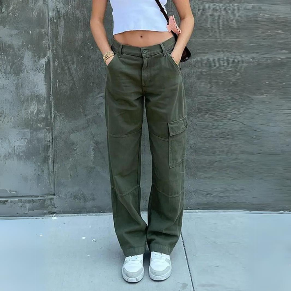 Stella | Utility Cargo Broek | Praktisch en Modieus | Comfortabele Blend