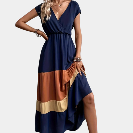 Linda Casual damesjurk met vhals