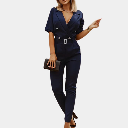 Elegante damesjumpsuit met vhals