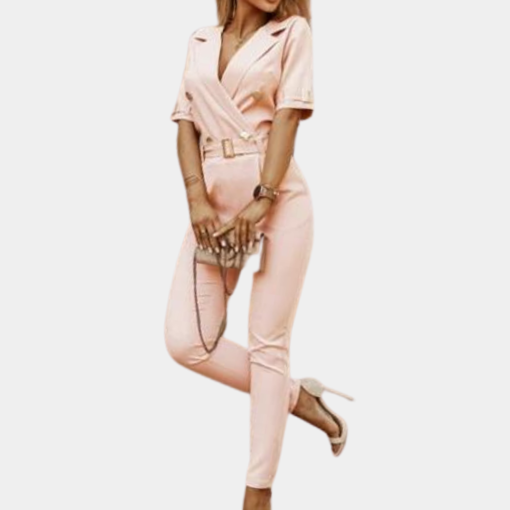 Elegante damesjumpsuit met vhals