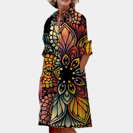 Trendy midijurk voor dames met print