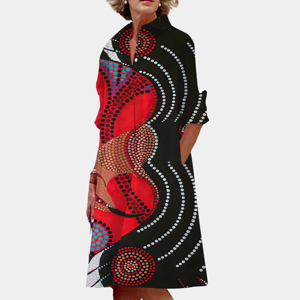 Trendy midijurk voor dames met print