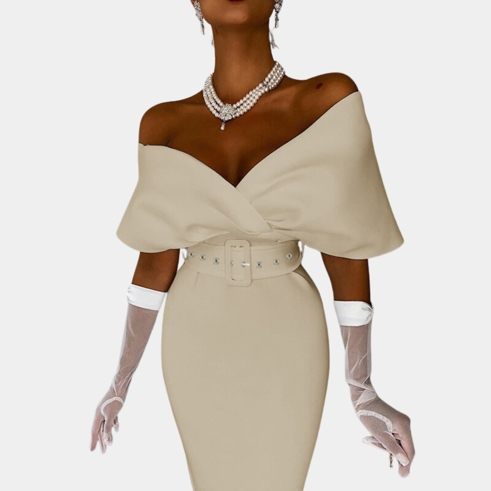 Elegante offshoulder avondjurk voor dames