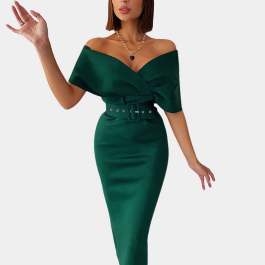 Elegante offshoulder avondjurk voor dames