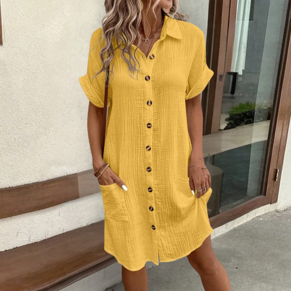Valeria Casual Midi zomerjurk voor vrouwen