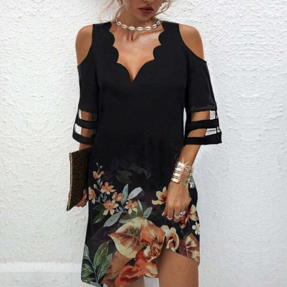 Kataryna Cold Shoulder Kantjurk voor Dames