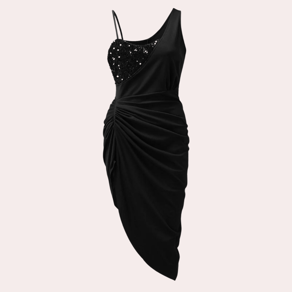 Bernarda Elegante Jurk met Fonkelende Pailletten