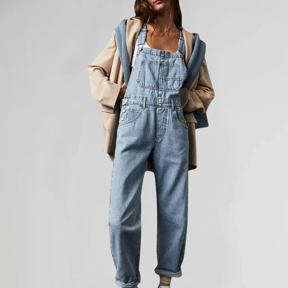 Valeria Comfortabele denim jumpsuit voor dames
