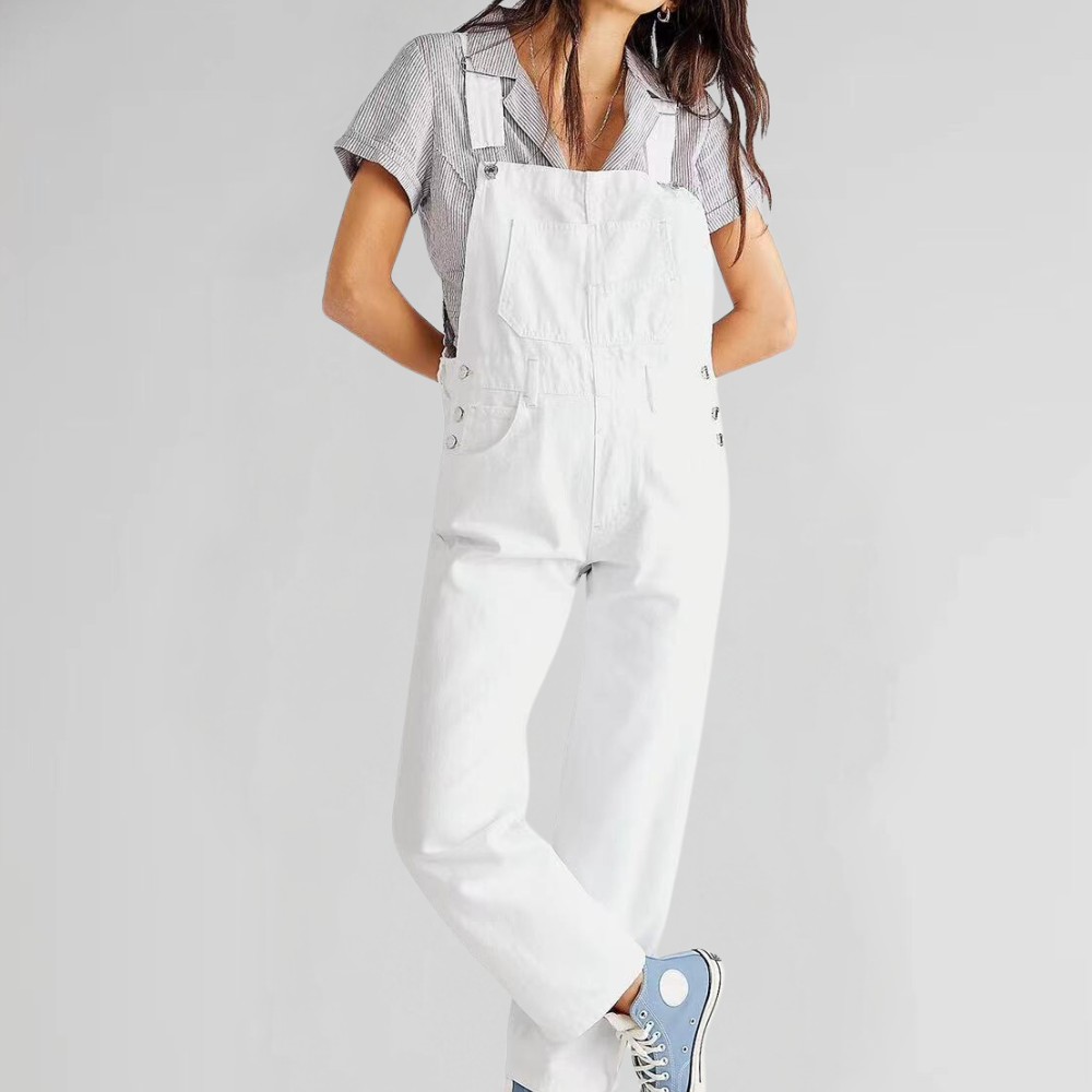 Valeria Comfortabele denim jumpsuit voor dames