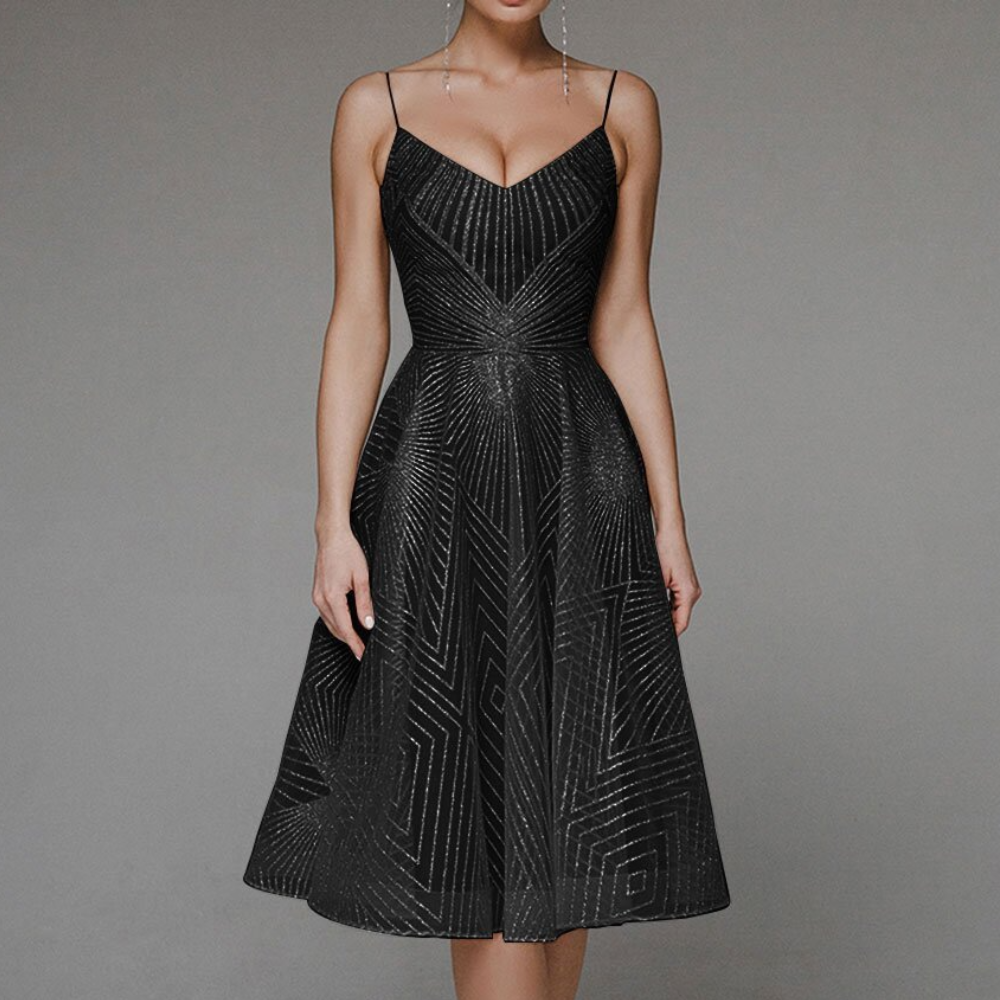 Blanca Elegante Jurk met Open Rug voor Dames
