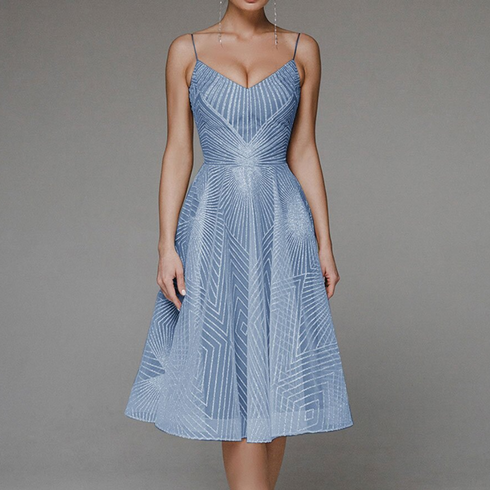 Blanca Elegante Jurk met Open Rug voor Dames
