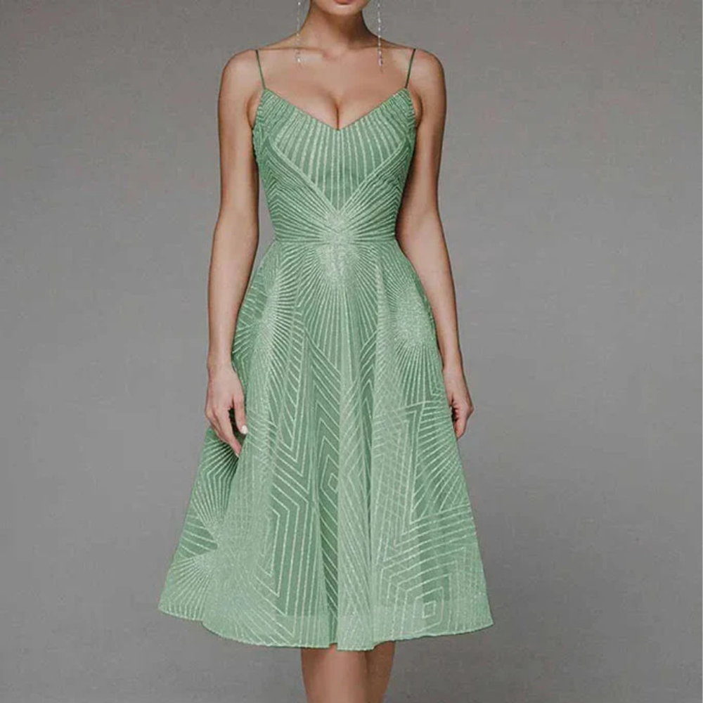Blanca Elegante Jurk met Open Rug voor Dames