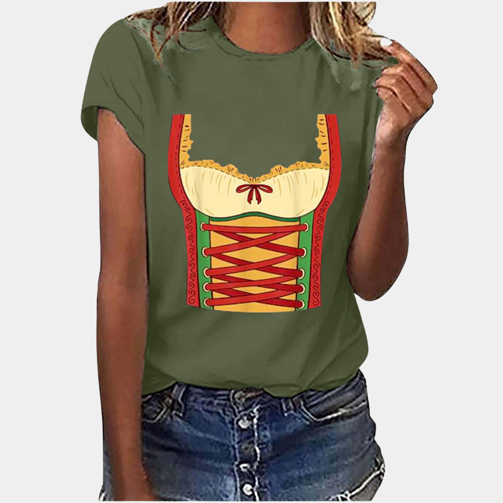 Marie - Bedrukt T-shirt voor Dames - Leuk & Uniek