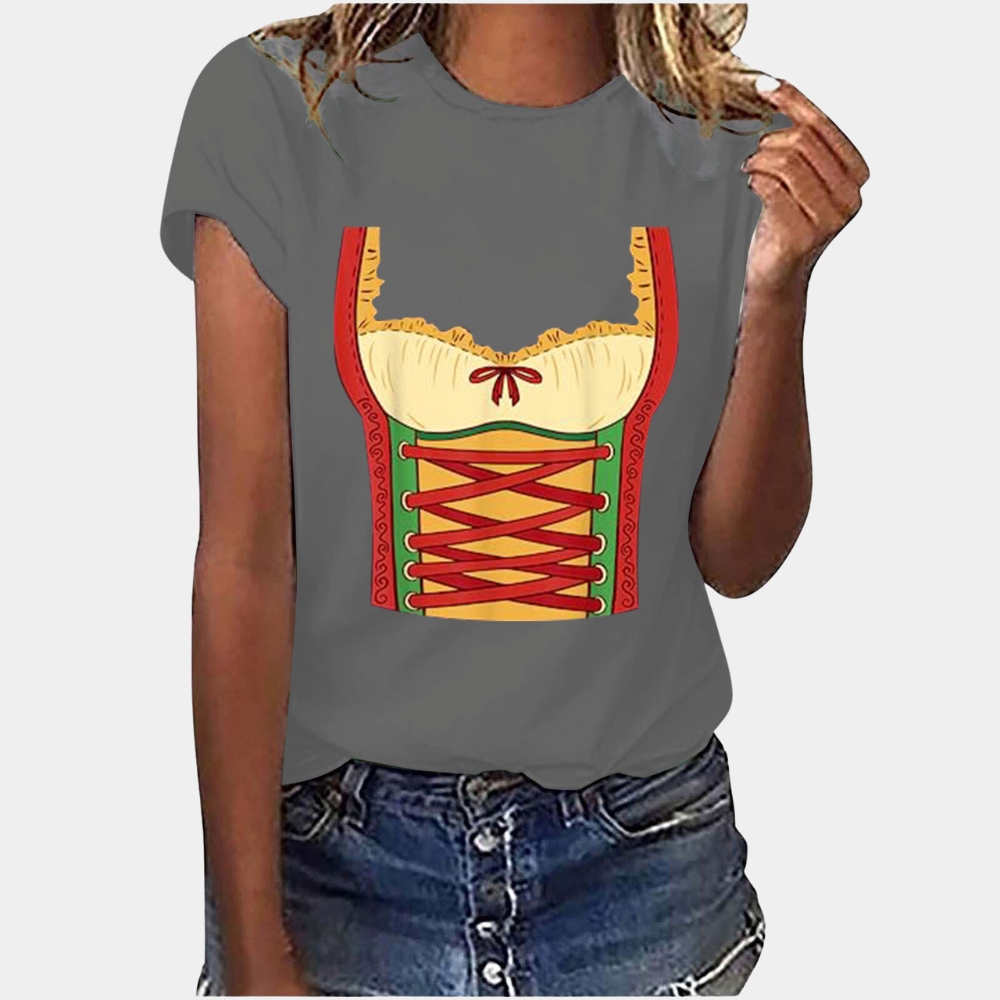 Marie - Bedrukt T-shirt voor Dames - Leuk & Uniek